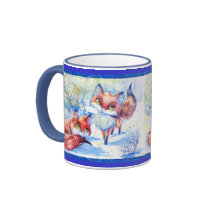 Winter Foxes, Winter Foxes Mug