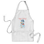 Winter Friends Adorable Snowman and Cardinal Aprons