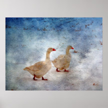 Winter Geese Posters