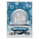 Winter Globe Greeting Card Template cards