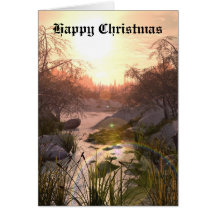 winter, Happy Christmas Card