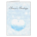 Winter heart greeting cards