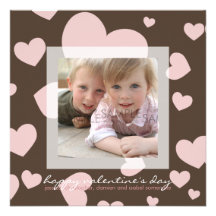 Winter Hearts Confetti :: Photo Card / Invite