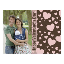 Winter Hearts Confetti :: Photo Postcard