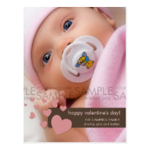 Winter Hearts Confetti :: Photo Postcard