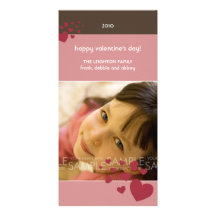 Winter Hearts :: Valentine's Day Photocard Photo Greeting Card