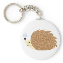Winter Hedgehog Keychain