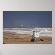 Winter Huntington Beach Ca Print