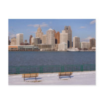 winter in detroit post cards