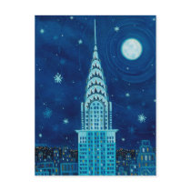 Winter in New York City Postcard