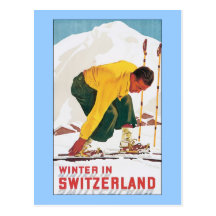 Winter in Switzerland Post Cards