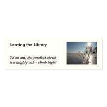 Winter inspiration - Bookmark Business Card Templates