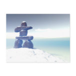 Winter inukshuk Postcard
