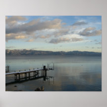 winter lake tahoe poster