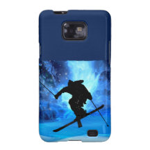 Winter Landscape and Freestyle Skier Samsung Galaxy S2 Cover