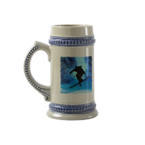 Winter Landscape and Freestyle Skier Mug