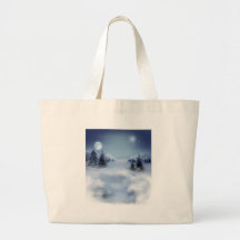 Winter Landscape Canvas Bag