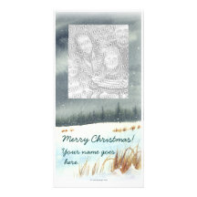 Winter Landscape Customized Photo Card