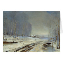 Winter Landscape Greeting Card