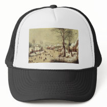 Winter Landscape with a Bird Trap - 1565 Mesh Hat