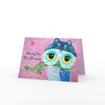 Winter Love -  Missing You  This Christmas Greeting Cards