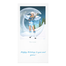 Winter moondust photo cards