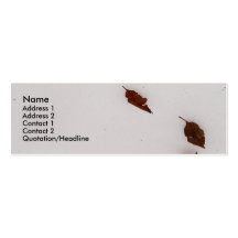 winter nature snow skinny card business business card