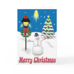 Winter Night Christmas Card