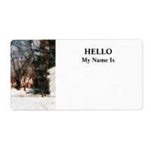 Winter on My Street Shipping Label