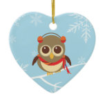 Winter Owl Christmas Ornament