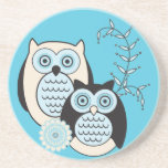 Winter Owls Coaster