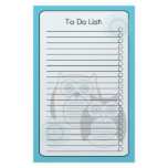 Winter Owls List Stationery