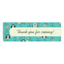 Winter Owls Party Favour Tags