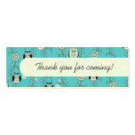 Winter Owls Party Favour Tags Business Cards