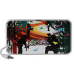 Winter Paintball in the Woods iPod Speaker