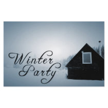 winter party : snowed in cabin flyers