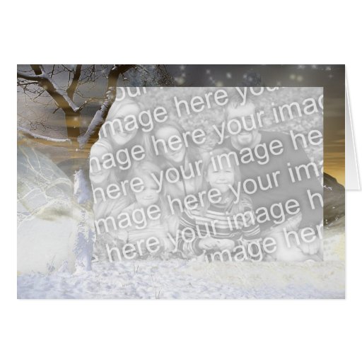 Winter photo card