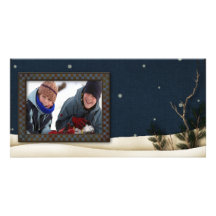 winter photo card