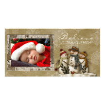winter photo card