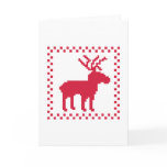 Winter pixel reindeer