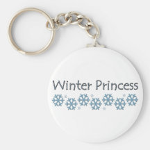 Winter Princess Design Keychains