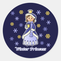 Winter Princess Stickers