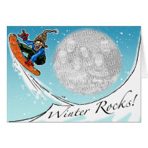 Winter Rocks Seasonal Greeting Card