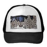 Winter scape deco hat