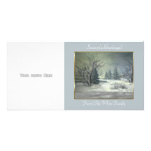 Winter Scene 2 Photo Card Template