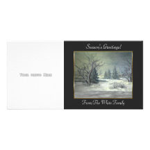 Winter Scene Photo Card Template