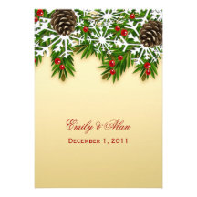 Winter Scene Wedding Invitations