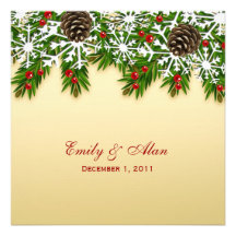 Winter Scene Wedding Invitations