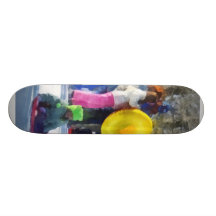 Winter - Sledding in the Park Skate Decks