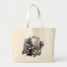 Winter Snow Canvas Bags